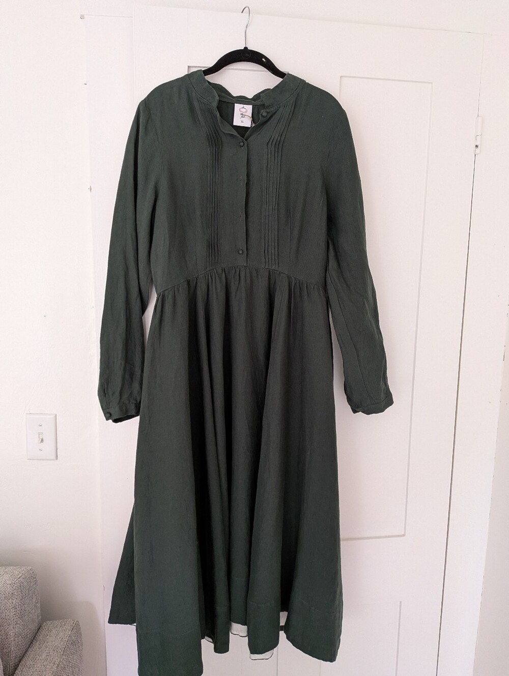 Son de Flor "Eliza" Dress in Evergreen, NWT - Picture 7 of 9